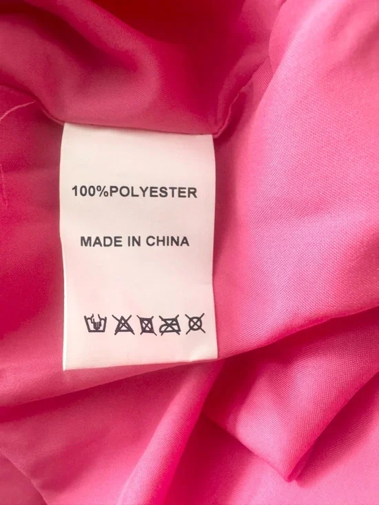 Whimsical Faeriesty Pink Floral Boho Style Maxi Dress with Lace Trim Size M - Picture 9 of 9